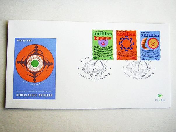 1974 Kinderzegels Ned Ant - (5693)